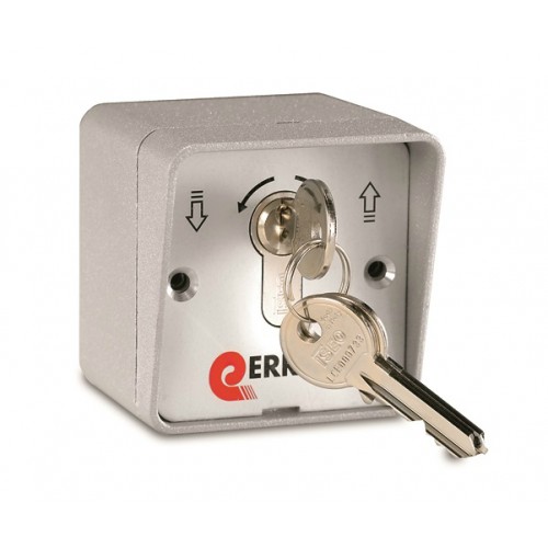 Erreka SL01 surface mounted aluminium key switch with 2 contact